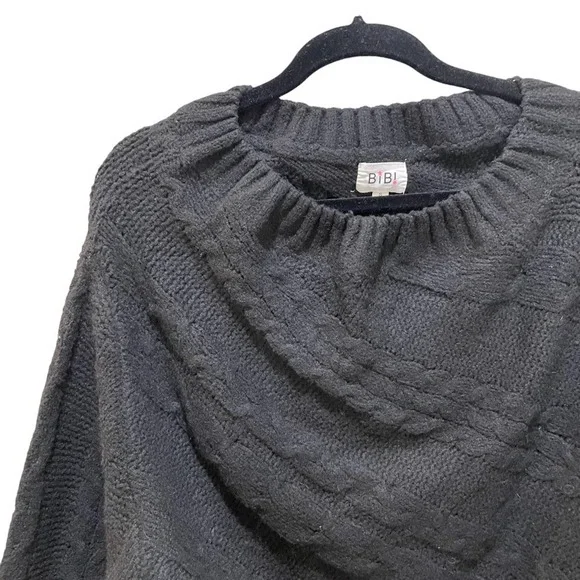 Bibi Off the shoulder sweater black size small - Picture 3 of 5